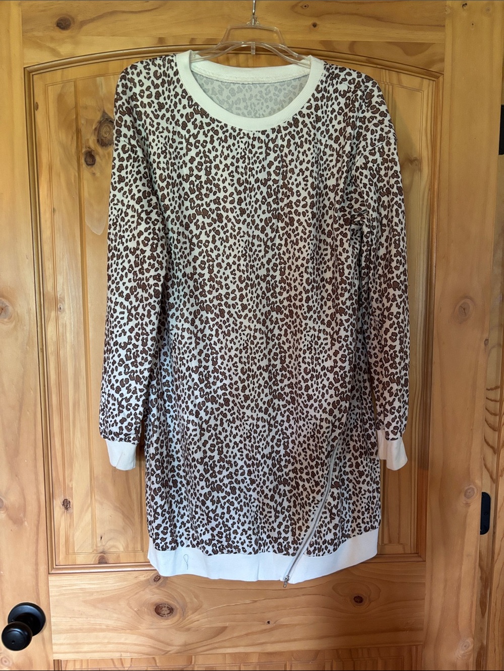 Leopard sweater dress